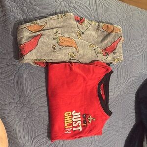Carter's Red and Gray Kids Pajama Set